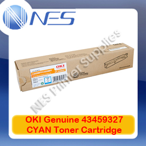 OKI Genuine 43459327 CYAN Toner Cartridge for C3520MFP/C3530MFP (2K)